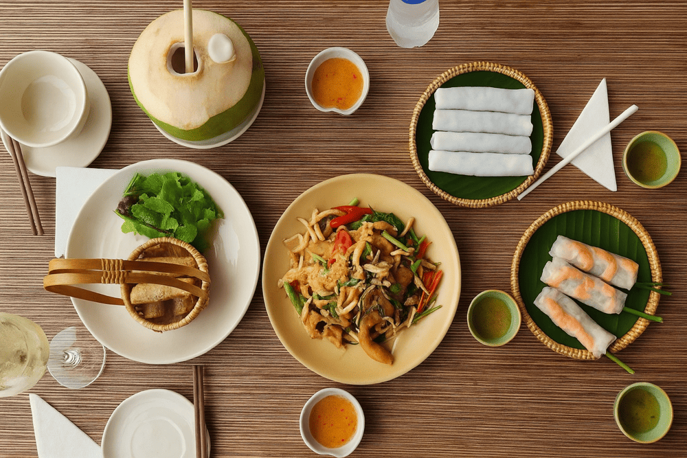 Michelin Guide-recognized Vietnamese cuisine is served at Cau Go Restaurant